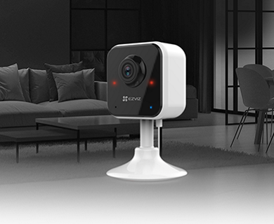 imagen de camara de seguridad HD 2k doble lente 