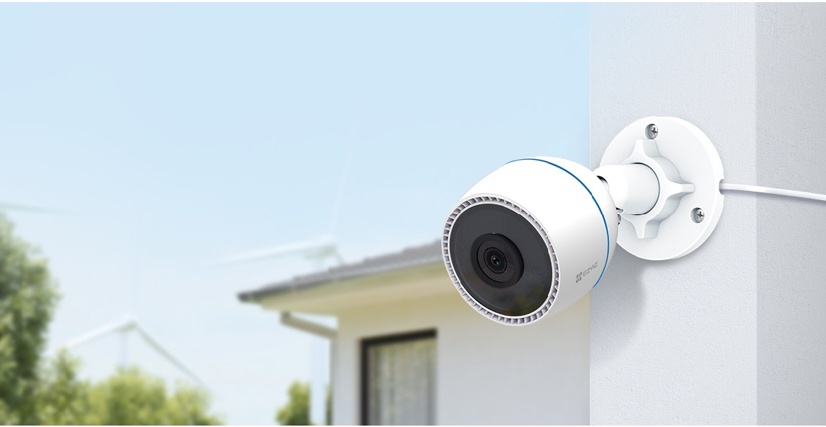 imagen de camara de seguridad HD 2k doble lente 